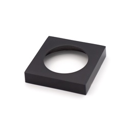 [A05-SA NE] SET SQUARE ROSETTE WITHOUT RING BLACK