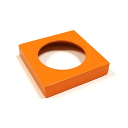 [A05-SA NJ] SET SQUARE ROSETTE WITHOUT RING ORANGE