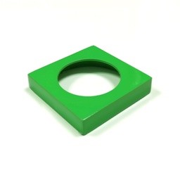 [A05-SA V] SET SQUARE ROSETTE WITHOUT RING GREEN