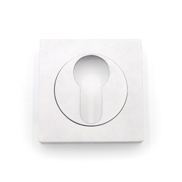 [B A05-YALE BL] SQUARE PEAR KEYHOLE 50X50 WHITE