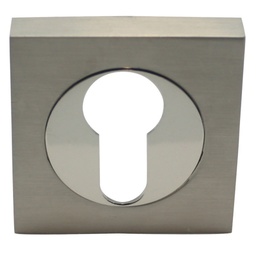 [B A05-YALE SN] SQUARE PEAR KEYHOLE 50*50 NICKEL