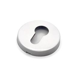 [B INOX BL] ROUND PEAR KEYHOLE D50 INOX WHITE