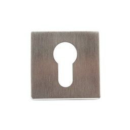 [B INOX-C] SQUARE PEAR KEYHOLE INOX 50x50, SATIN