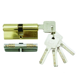 [C30+30 S GP] CILINDRO EUR.ALTA SEG.60mm LLAVE SEGURIDAD LATON