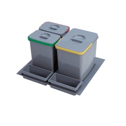 [GN13-230] RECYCLING CONTAINER SET MOD.600 H230 22L