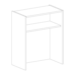 [MAPL-700X800AL] PLATTERY WALL CABINET 700X800 ALUMINIUM