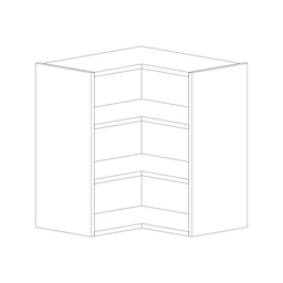 [MARL-700X630AL] L CORNER WALL CABINET 700X630 ALUMINIUM