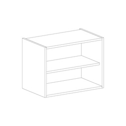 [MASC-400AL] WALL CABINET OVER HOOD 600X400 ALUMINIUM