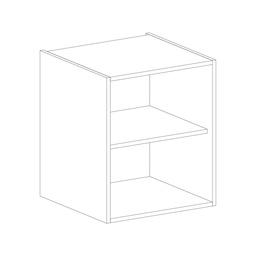 [MB-800X400BL] BASE CABINET 800X400MM, WHITE