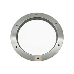 [MC-35 SS] MARCO CIRCULAR INOX 35CM C/ CRISTAL TEMPLADO, puerta grosor 40mm