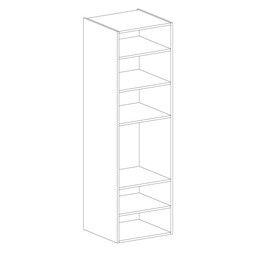 [MCM-2200X600B] MICROWAVE OVEN COLUMN CABINET 2200X600 WHITE