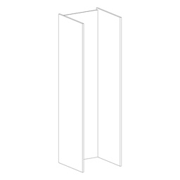 [MCML-2000X600B] SIDES SET FOR MICROWAVE OVEN COLUMN CABINET 2000X600 WHITE