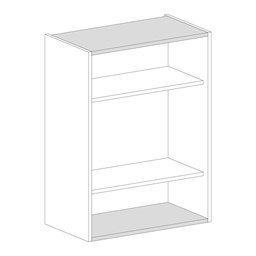 [MHA-800AL] TOP-BOTTOM PANEL FOR WALL CABINET 800X329 ALUMINIUM