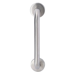 [MI-17045 SS200] TUBULAR STAINLESS STEEL PULL HANDLE W/ROSETTE 17045 SS200