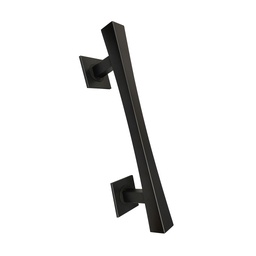 [MI-17310C NE] PULL HANDLE INOX SQUARE ROSETTE 17310 BLACK