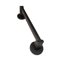 [MI-17330 NE] PULL HANDLE INOX ROUND ROSETTE 17330 BLACK
