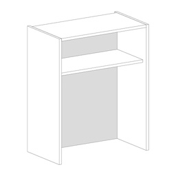 [MT16-700X800AL] BACK PANEL MDF 16mm FOR PLATTERY WALL CABINET 800X700 ALUMINIUM