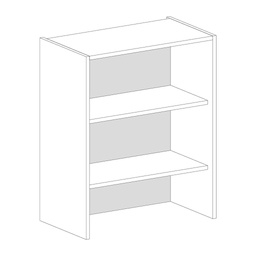 [MT5ACE-550AL] BACK PANEL MDF 5mm FOR WALL CABINET PULL-OUT HOOD 550X600 ALUMINIUM