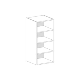[MT5SC-1300X600A] BACK PANEL MDF 5mm FOR SEMICOLUMN CABINET 600X1300 ALUMINIUM