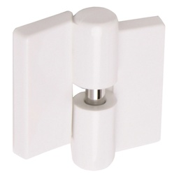 [N-5D B] BISAGRA CABINA SIN MUELLE DERECHA NYLON BLANCO