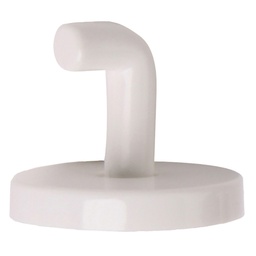 [N-8 B] PERCHA PUERTA CABINA NYLON BLANCO