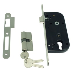 [P4070SCET SN] CERRADURA SEGURIDAD C/CILINDRO 60mm CANTO REDONDO 