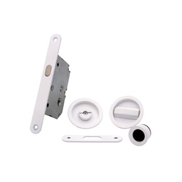 [P4120 BL] KIT PTA CORREDERA REDONDO D56, C/CONDENA, BLANCO