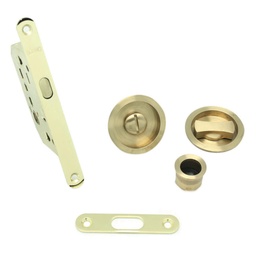 [P4120 GP16] KIT PTA CORREDERA REDONDO D56, C/CONDENA, DORADO, FRENTE DE 16MM  