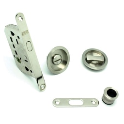 [P4120 SN] KIT PTA CORREDERA REDONDO D56, C/CONDENA, SATINADO