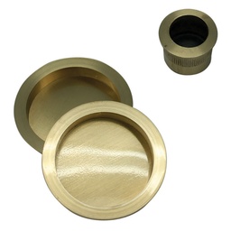 [P4120S GP] KIT PTA CORREDERA REDONDO D56, UÑERO, DORADO