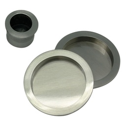 [P4120S SN] KIT PTA CORREDERA REDONDO D56, UÑERO, SATINADO