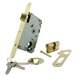 [P47ETGP] CERRADURA SEGURIDAD C/CILINDRO 60mm CANTO RED.DORA
