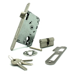 [P47ETSN] CERRADURA SEGURIDAD C/CILINDRO 60mm CANTO RED.NIQU