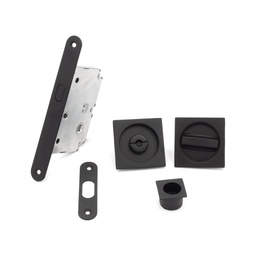 [P5050 NE16] KIT PTA CORREDERA CUADRADO 50X50 C/CONDENA, NEGRO, FRENTE DE 16MM 