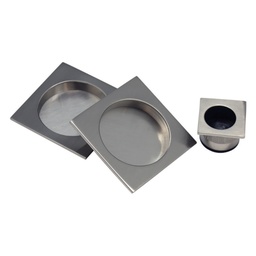 [P5050S SN] KIT PTA CORREDERA CUADRADO 50X50, UÑERO, SATINADO