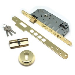 [P85ET1PSGP] CERR. SEGURIDAD 1 PUNTO / CILINDRO SEG.70mm LATON