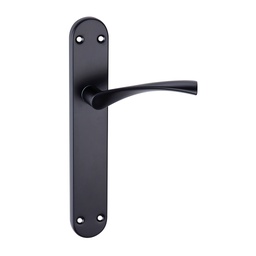 [PLA01-620A NE] JUEGO MANIVELA MOD. 620 CON PLACA LARGA NEGRO