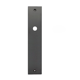[PLA05 NE] JUEGO 2xPLACAS LARGAS CANTO CUADRADO A05 NEGRO