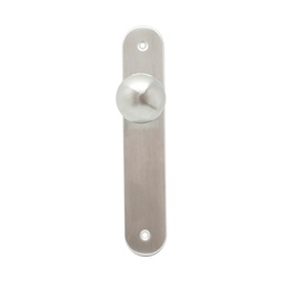 [PLPO SS] Unidad, PLACA LARGA CON POMO FIJO, INOX SATINADO