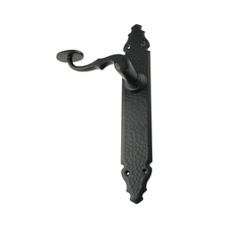 [PLR-01 NE] MANIVELA RÚSTICA RELIEVE 43X272mm NEGRO