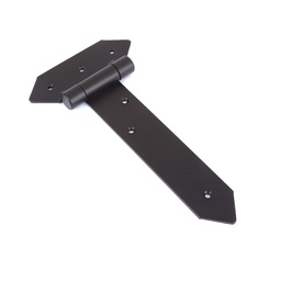 [R400-200N] BISAGRA APAISADA RÚSTICA TIPO T 40X200X4 NEGRO
