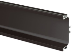 [S13-NE] PERFIL GOLA C ABIERTO P/MUEBLE BAJO, NEGRO, BARRA, TIRA DE 4 METROS