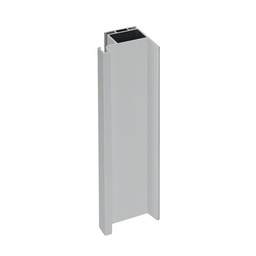 [S20B-AM] PERFIL L VERTICAL P/LATERAL PLATA MATE, BARRA, TIRA DE 2.5M, TABLERO DE 19MM