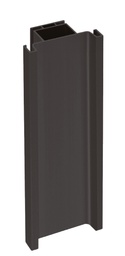 [S21-NE] PERFIL C VERTICAL P/COLUMNA-ARMARIO, NEGRO, BARRA, TIRA DE 2.5M, TABLERO 16MM