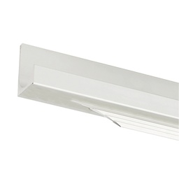 [S25 19-3000BL] MTR. PERFIL TIRADOR L CORRIDO 30X19+1 BLANCO,BARRA