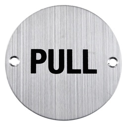 [SP0010] SIGN WC ROUND, PULL