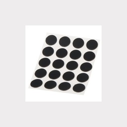 [TAPA1NE] SELF-ADHESIVE SCREW HOLE STICKERS 13MM BLACK, 20 PCS/SHEET