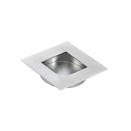 [U9004-50] UÑERO CUADRADO EMBUTIR 50X50MM INOX SATINADO