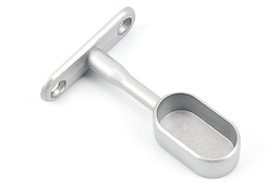 [SL01P] SOPORTE LATERAL CIEGO 30X70MM PLATA MATE P/T. OVAL