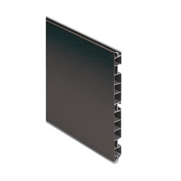 [Y1-80N] ZOCALO PVC H80MM 4M REVESTIDO NEGRO MATE, METRO